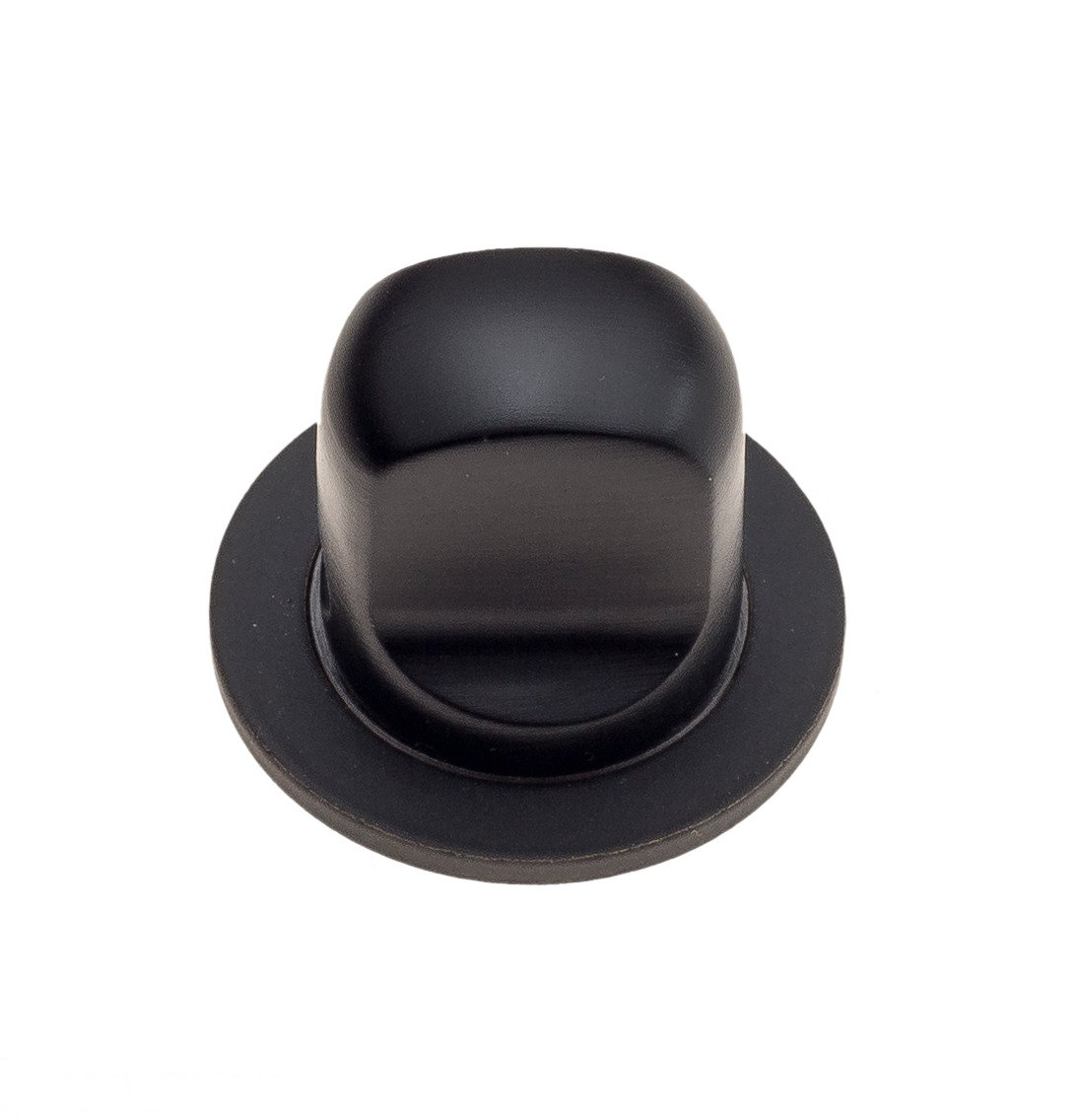 Фиксатор поворотный на MINI круглом основании Fratelli Cattini WC-1 2FS-NM матовый черный