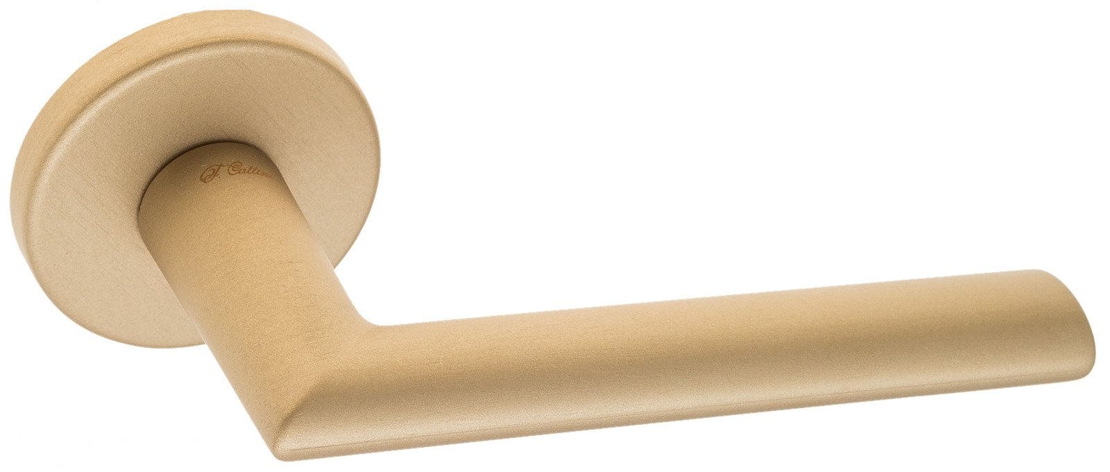 Дверная ручка на круглом основании Fratelli Cattini "LINEA 2" 7.7-BS матовая латунь