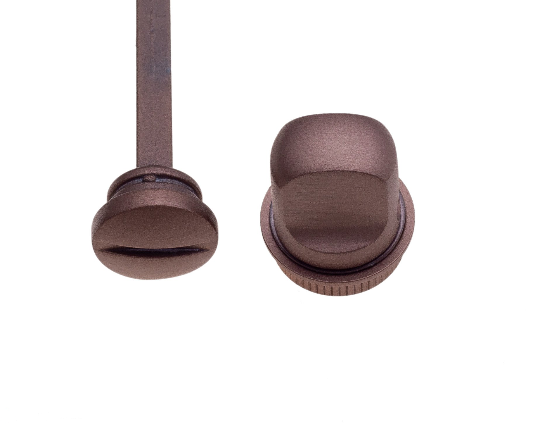 Фиксатор поворотный на MINI круглом основании Fratelli Cattini WC-1 1FS-CU матовая медь