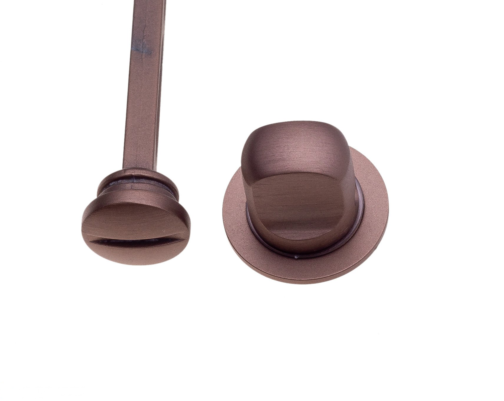 Фиксатор поворотный на MINI круглом основании Fratelli Cattini WC-1 2FS-CU матовая медь